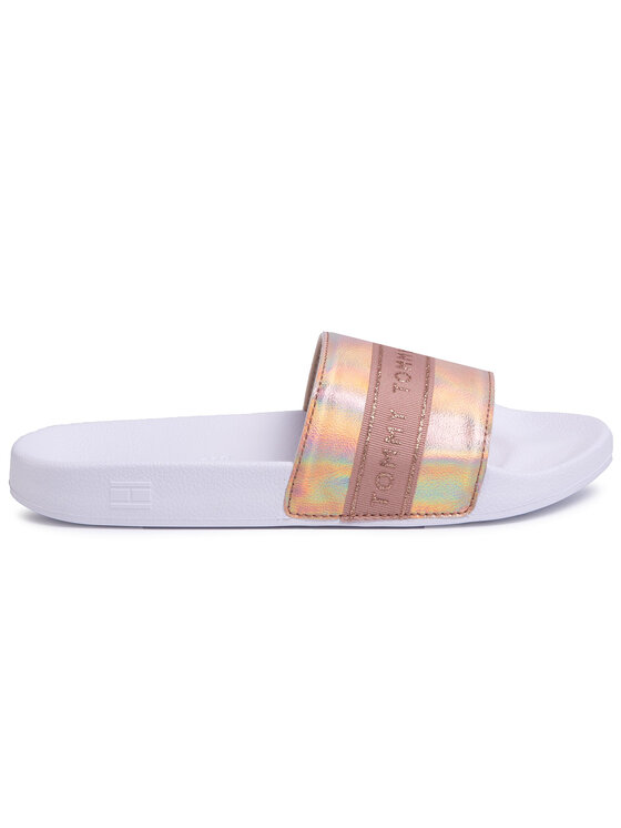 Tommy Hilfiger Şlapi Tommy Hilfiger Glitter Pool Slide FW0FW04811 Roz