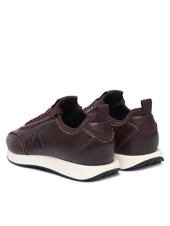 Calvin Klein Sneakers Calvin Klein Retro Runner Sock Panl Lth Neo HW0HW03118 Vișiniu