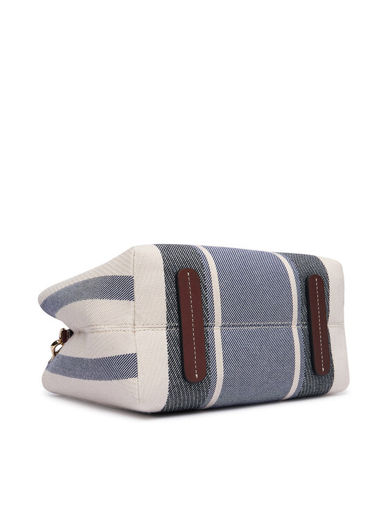 Tommy Hilfiger Torebka Tommy Hilfiger Th City Mini Satchel Jacquard AW0AW18732 Niebieski