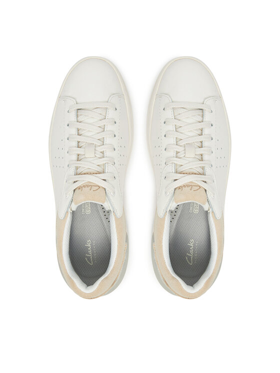 Clarks Снікерcи Clarks Courtlite2 Run 26181325 Білий