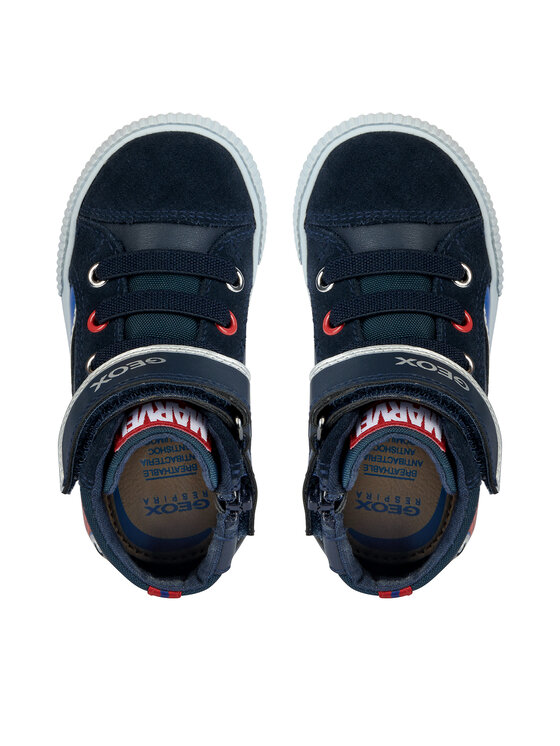 Geox Sneakersy Geox SPIDER-MAN B Kilwi Boy B36A7D 08554 C4226 S Tmavomodrá