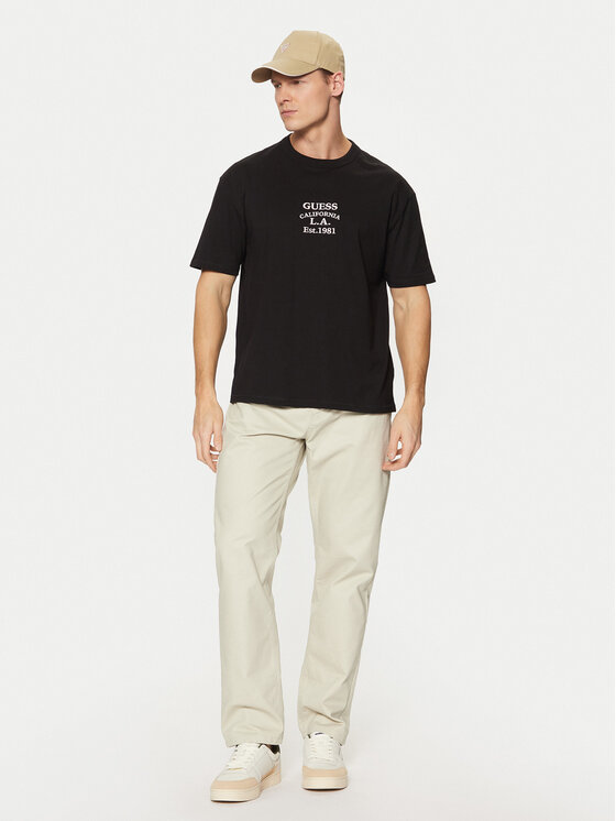 Guess Guess Футболка M5RI35 K8FQ4 Чорний Oversize