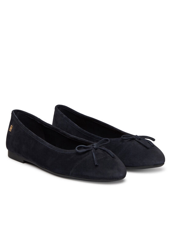 Tommy Hilfiger Baleriny Tommy Hilfiger FW0FW09357 Granatowy
