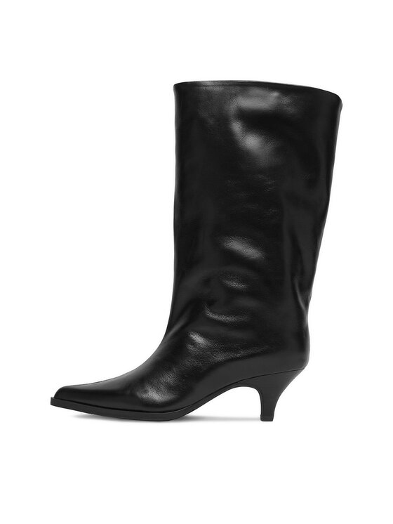 Simple Kozačky Simple EO-GL879-12-7511-3 Černá