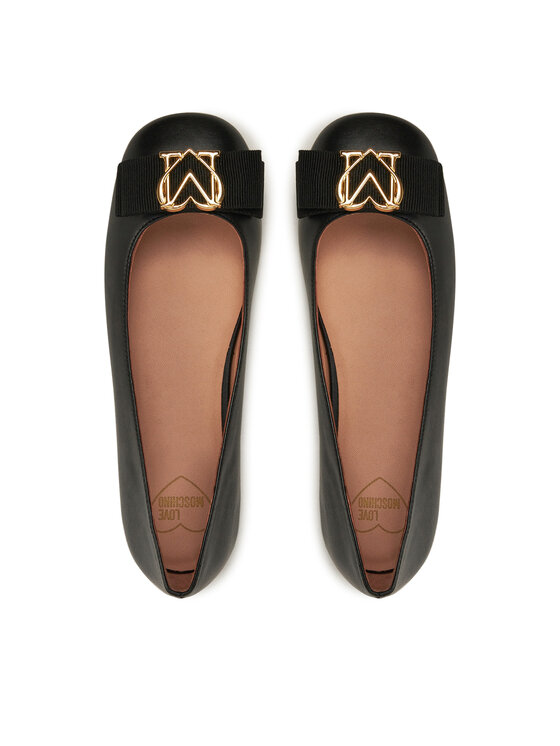 LOVE MOSCHINO Балетки LOVE MOSCHINO JA11041G0LIE0000 Чорний