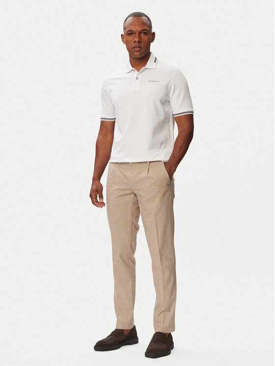 Bugatti Bugatti Polo 8150-15031E Blanco Regular Fit
