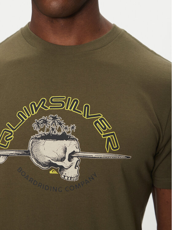 Quiksilver Quiksilver Футболка EQYZT08056 Зелений Regular Fit