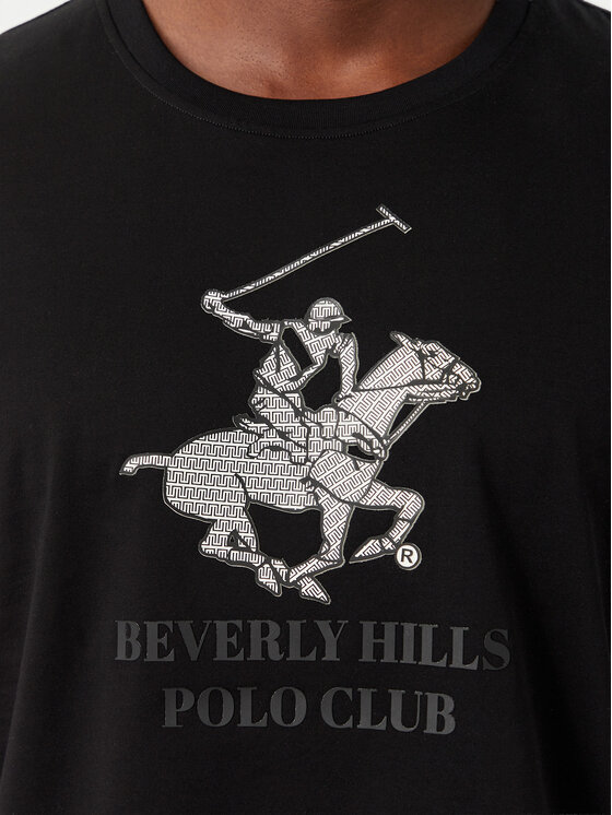 Beverly Hills Polo Club Beverly Hills Polo Club Camiseta M1619-HR Negro Regular Fit