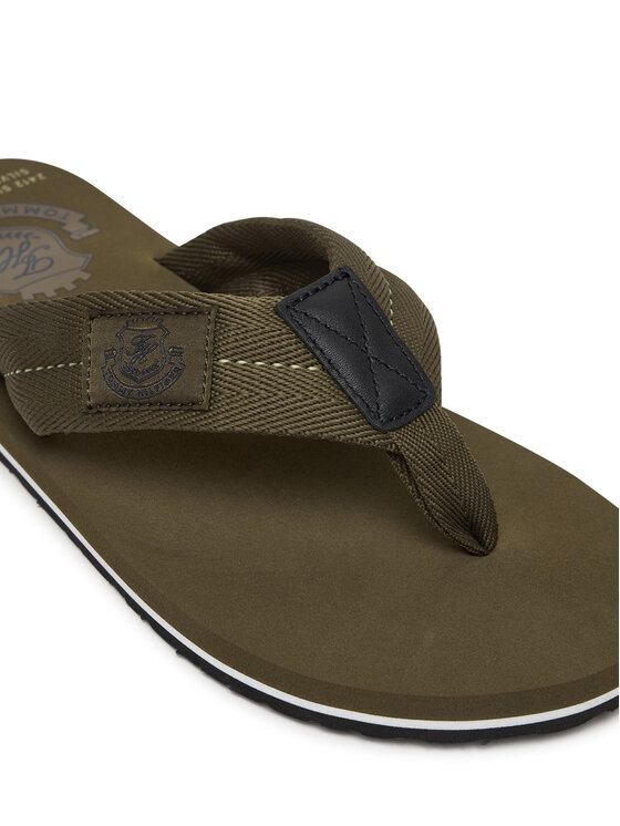 Tommy Hilfiger Flip flop Tommy Hilfiger Patch Hilfiger Beach Sandal FM0FM05804 Verde
