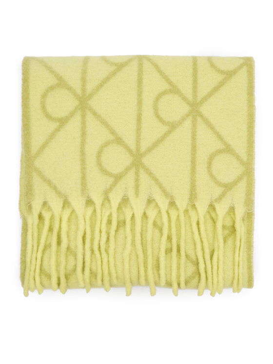 Calvin Klein Šál Calvin Klein Emblem Aop Brushed LV04D8072G Zelená