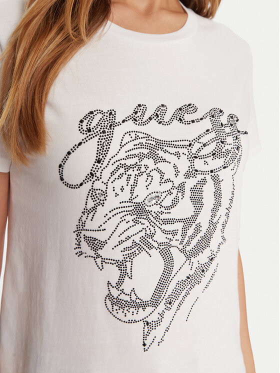 Guess Guess Camiseta W5BI32 K9RM1 Blanco Relaxed Fit