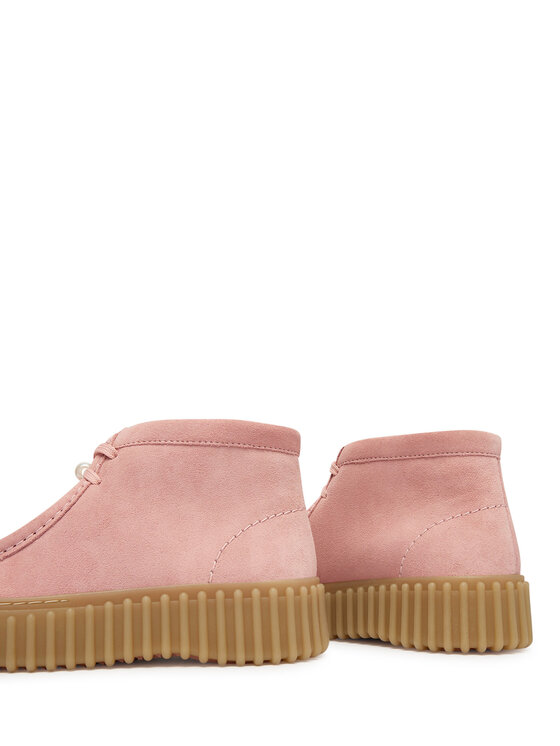 Clarks Šnurovacia obuv Clarks Torhill Moss 26184636 Ružová