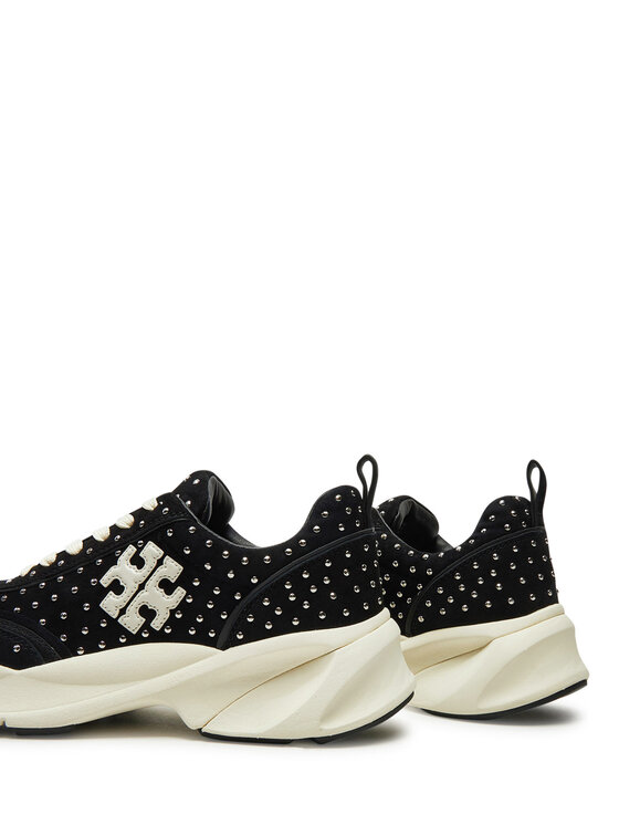 Tory Burch Снікерcи Tory Burch Good Luck Studded Trainer 161961 Чорний