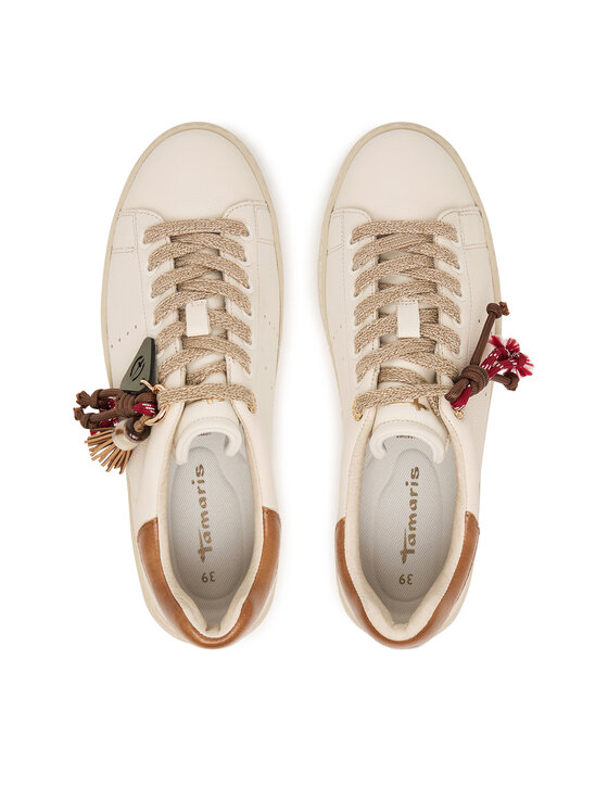 Tamaris Sneakersy Tamaris 1-23775-47 Kremowy