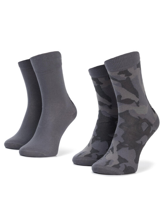 adidas Дълги чорапи adidas Camo Crew 2PP EH4027 Сив