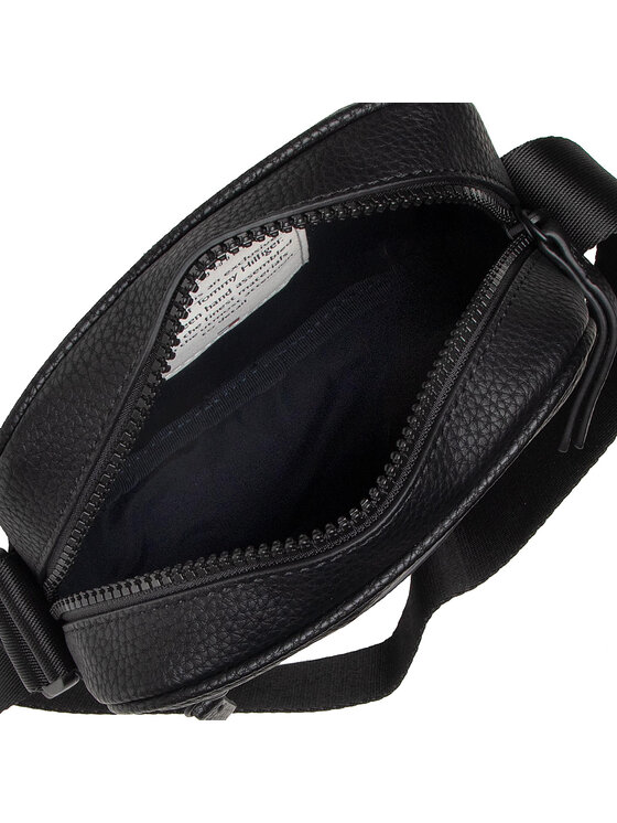 Tommy Hilfiger Torbica za okrog pasu Tommy Hilfiger Essential Pu Mini Reporter AM0AM09504 Črna