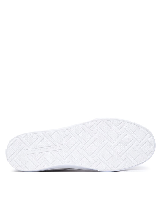 Tommy Hilfiger Laisvalaikio batai Tommy Hilfiger Th Chic Low Vulc FW0FW09391 Kreminė