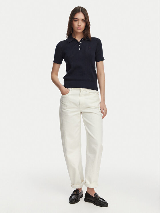 Tommy Hilfiger Tommy Hilfiger Polo WW0WW49362 Blu scuro Slim Fit