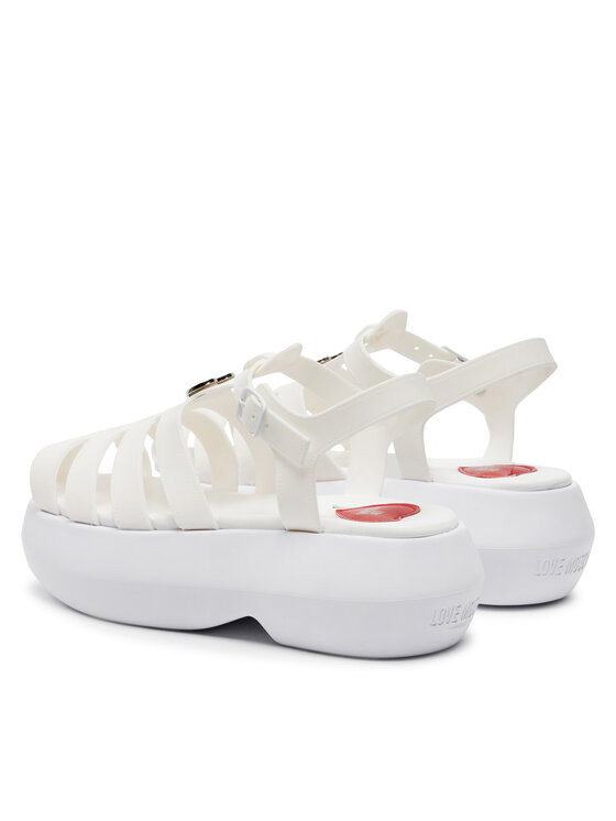 LOVE MOSCHINO Σανδάλια LOVE MOSCHINO JA16247I0II38100 Λευκό