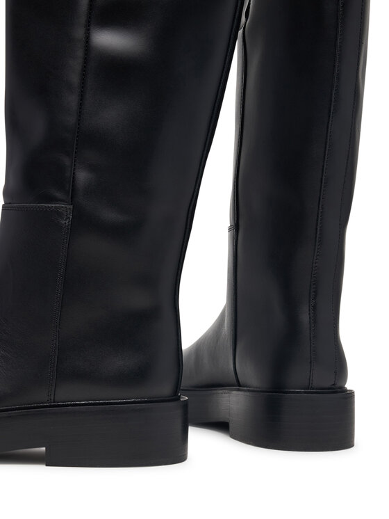 Calvin Klein Kozačky Calvin Klein Conc Welt High Boot Lth HW0HW03213 Černá