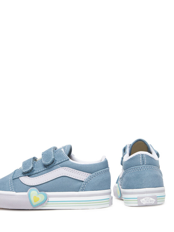 Vans Tenis superge Vans Old Skool V Heart VN000D4SCFL1 Modra