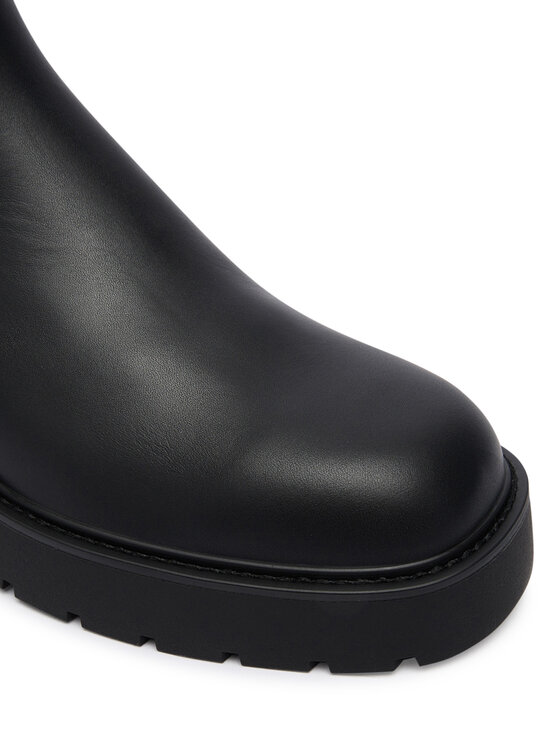 Calvin Klein Gležnjarji Chelsea Calvin Klein Chunky High Chelsea YW0YW01909 Črna