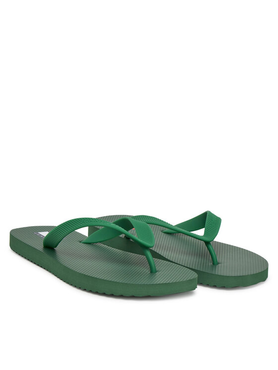 Tommy Jeans Šlepetės per pirštą Tommy Jeans Tjm Beach Sandal EM0EM01560 Žalia