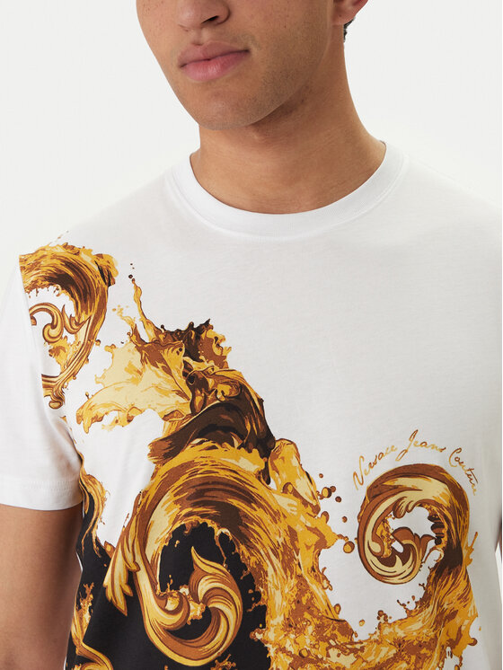 Versace Jeans Couture Versace Jeans Couture Camiseta 80GAH6SB JS541 Blanco Slim Fit