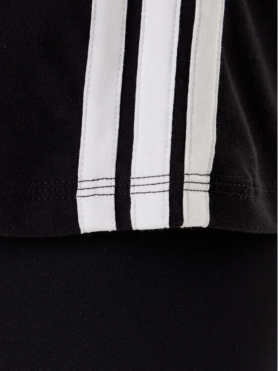 adidas adidas Футболка Essentials 3-Stripes JD0846 Чорний Regular Fit