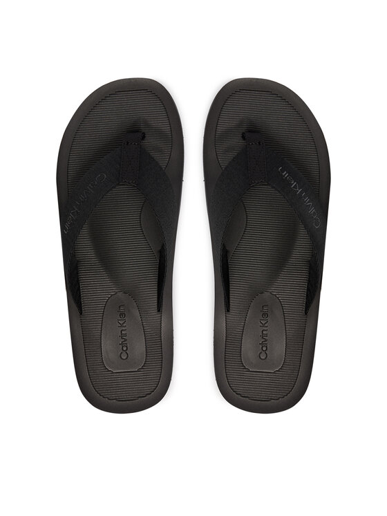 Calvin Klein Infradito Calvin Klein Logo Webbing Strap HM0HM02106 Nero