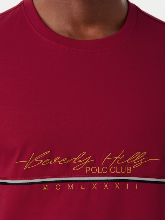 Beverly Hills Polo Club Beverly Hills Polo Club Camiseta P-SS26M-TS1519 Rojo Regular Fit