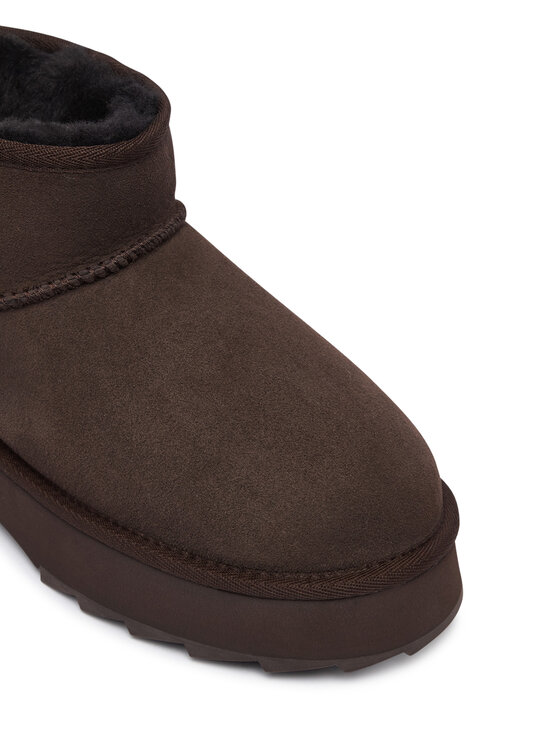 EMU Australia Sněhule EMU Australia SharkyMicroFlatform W13304 Hnědá