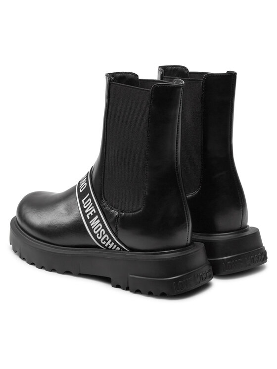 LOVE MOSCHINO Členková obuv s elastickým prvkom LOVE MOSCHINO JA24104G1LIA0000 Čierna