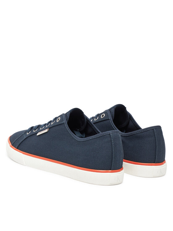 Calvin Klein Jeans Tenisky Calvin Klein Jeans Ess Vulc Low Mg Cv YM0YM01301 Tmavomodrá