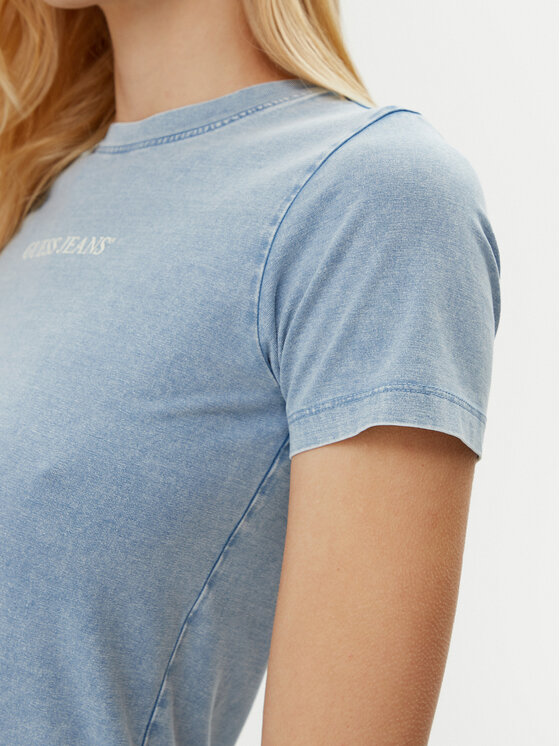 Guess Jeans Guess Jeans Футболка W5GI41 KCTL1 Голубий Regular Fit