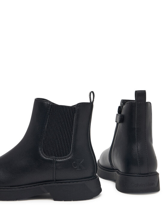 Calvin Klein Polokozačky Calvin Klein Chelsea Boot V3X5-83498-1355 S Černá