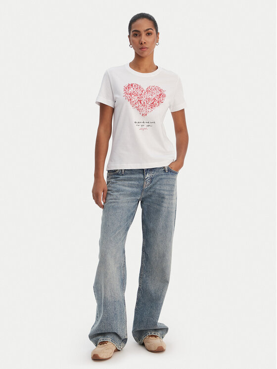 Desigual Desigual Camiseta 26SWTK06 Blanco Regular Fit