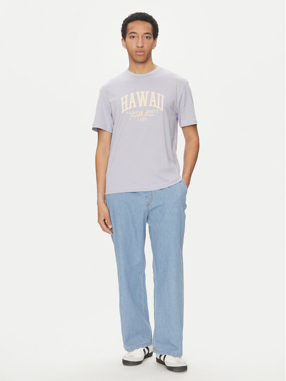 Jack & Jones Jack & Jones Футболка Detroit 12268441 Фіолетовий Relaxed Fit