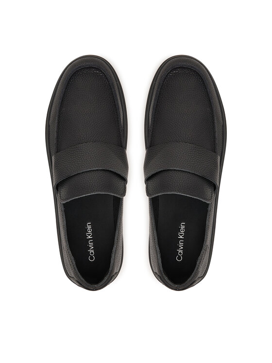 Calvin Klein Loferi Calvin Klein Hybrid Clean Loafer Band Tum Lth HM0HM02184 Melns