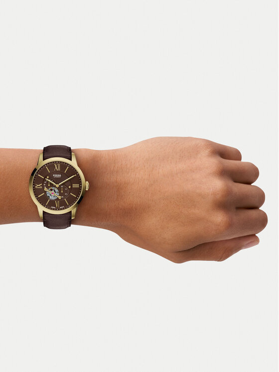 Fossil Часовник Fossil Townsman Automatic ME3286 Златист