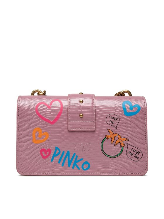 PINKO Borsetta Pinko Love Mini Icon Street Art Love Cl AI 22-23 PLTT 1P22SF A043 Rosa