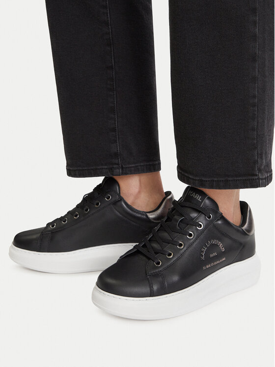 KARL LAGERFELD Sneakersy KARL LAGERFELD KL62538K Czarny