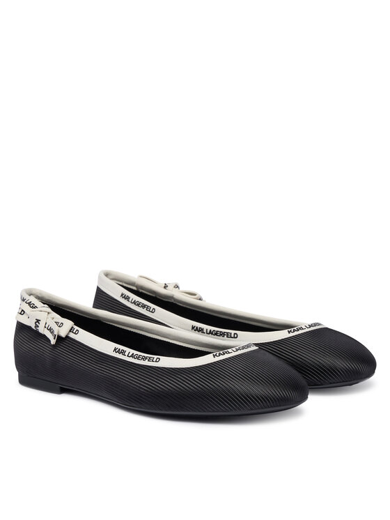 KARL LAGERFELD Baleriny KARL LAGERFELD Karo KL40129 Czarny