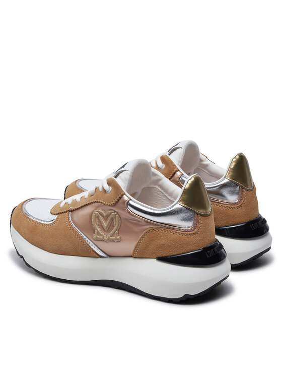 LOVE MOSCHINO Sneakersy LOVE MOSCHINO JA15455G0LIN210A Brązowy