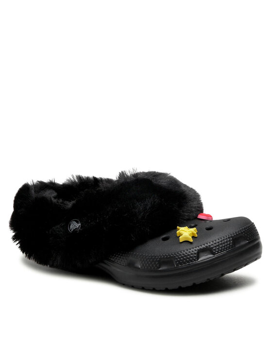 Crocs Παντόφλες Crocs Classic Mammoth Charm Clog 207409 Μαύρο