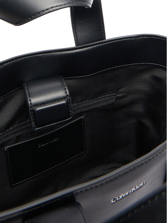 Calvin Klein Geantă Calvin Klein Webbing Strap Small Tote LV04F3290G Negru