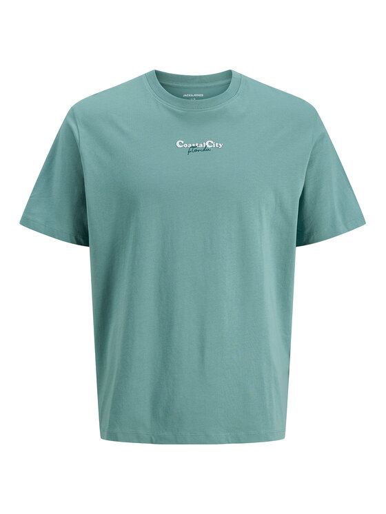 Jack & Jones Jack & Jones Camiseta City Photoprint 12288353 Verde Regular Fit