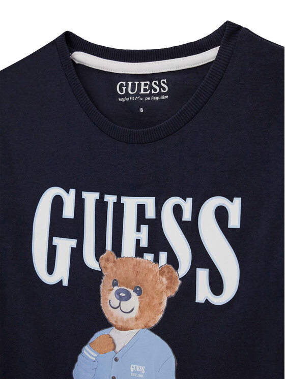 Guess Guess Футболка L6GI09 K8HM4 Cиній Regular Fit