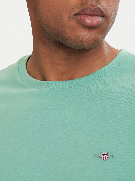 Gant Gant Camiseta Shield  2003184 Turquesa Regular Fit