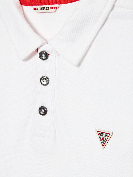 Guess Guess Polo L2GP02 KAPY0 Λευκό Regular Fit